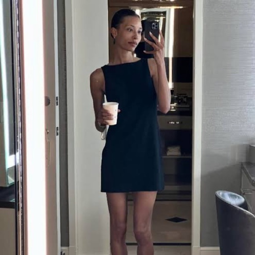 Matteau Wool Crepe Shift Dress